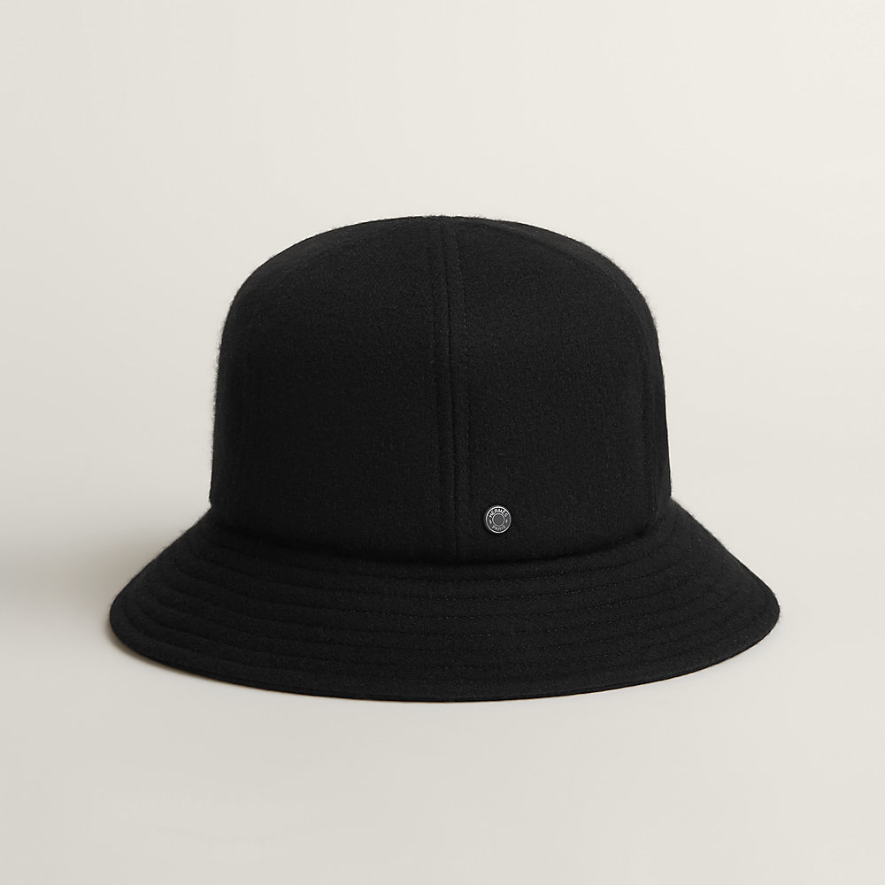 Ludovica Rocabar bucket hat - Black | Hermès USA